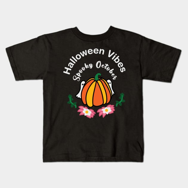 Halloween Vibes Kids T-Shirt by EpicMums